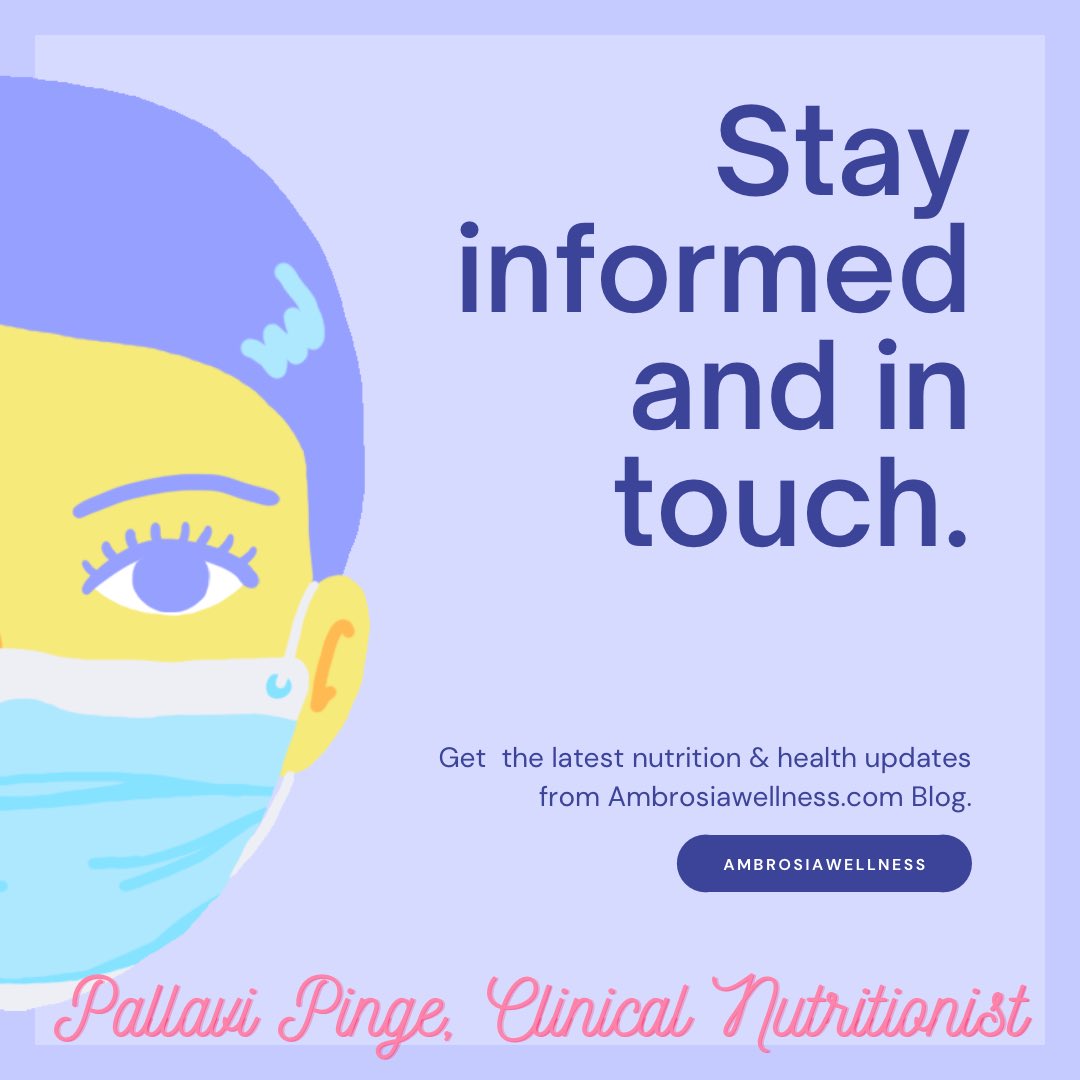 pallavi_pinge's tweet photo. Free updated health articles, nutrition updates, recipes and more...
https://t.co/kEWZUn4rTq
#healthtips
#healthtips4life
#ambrosiawellness
#pallavisambrosiawellness
#saturdayvibes
#readingtime
#health
#healthyrecipes
#nutritionarticles
#healtharticles https://t.co/mp06nEoAdS