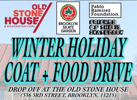 OSHBklyn's tweet photo. We're collecting new or gently used adult coats + winter accessories for @BoweryMission &amp; non-perishable food items for @BKReliefKitchen! 

Drop off your donations at OSH from Noon - 3 pm this week until 12/18.

#CoatDrive #FoodDrive #Community #NeighborsHelpingNeighbors https://t.co/aRQLP7OR4A