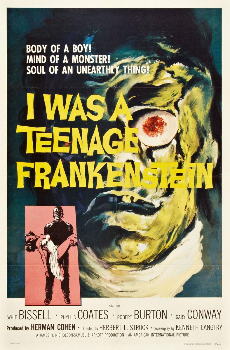 KyleJAlexandre's tweet photo. #NowPlaying #IWasATeenageFrankenstein #horror #oldschool #blackandwhite https://t.co/pU9BgsTW0O