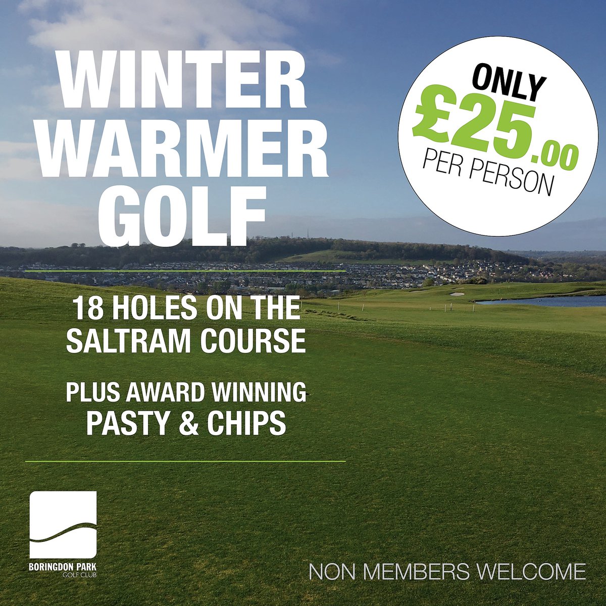 BoringdonParkGC's tweet photo. Our WINTER WARMER GOLF is now available until 22nd February.
β³ Minimum 4 people per booking
β³ 18 holes plus food
β³ Β£25 deposit required
β³ Tees cannot be booked before 11am on Saturday or Sunday
Book NOW on 01752 339113
#boringdongolf #winterwarmergolf #boringdonpark https://t.co/COsXNeGIss