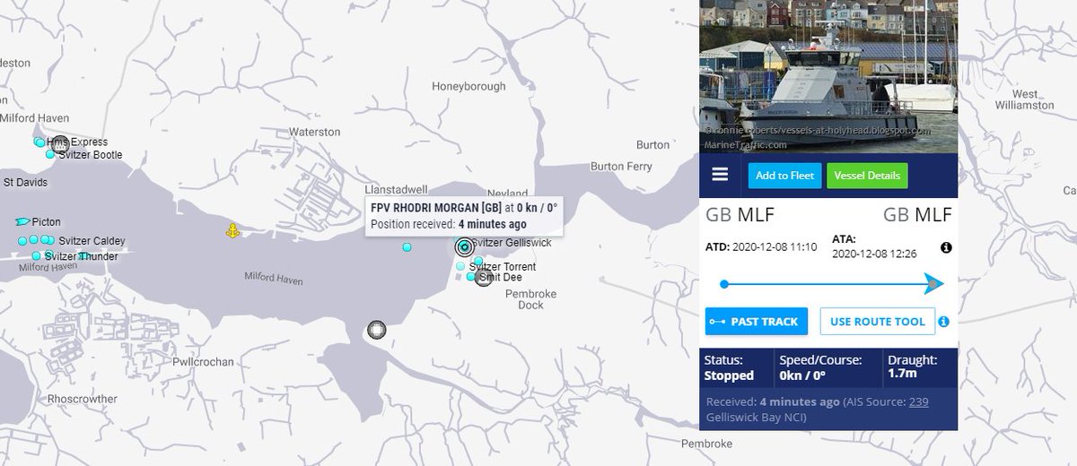 FPV Rhodri Morgan Marine and Fisheries Division Wales  https://www.marinetraffic.com/en/ais/details/ships/shipid:5777742/mmsi:232014522/imo:0/vessel:FPV_RHODRI_MORGAN