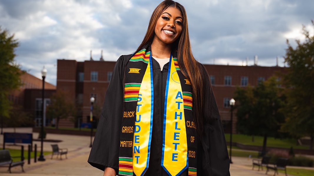 AlbanyStateVB's tweet image. Congratulations to our former volleyball player Kaelyn Jordan on graduatiing Fall 2020