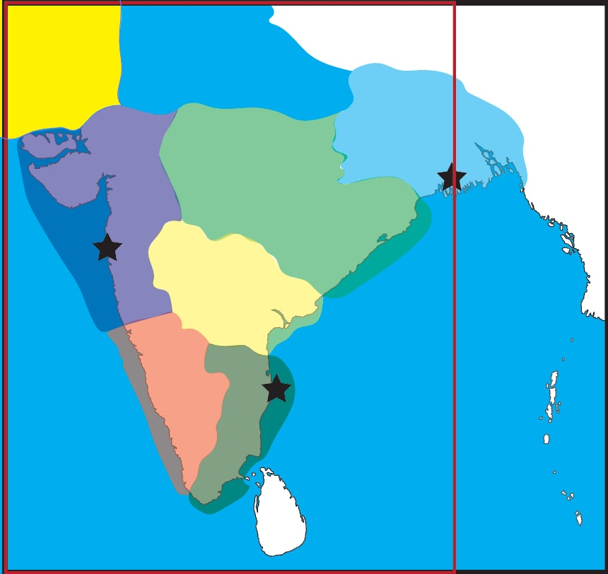 Now that I have the rough positions, I go back to my coast line and start drawing regions. There's a lot of simplification that happens at this stage and a lot of minor actors in the game's drama get swallowed up. It's a bummer but it's necessary for this kind of work.