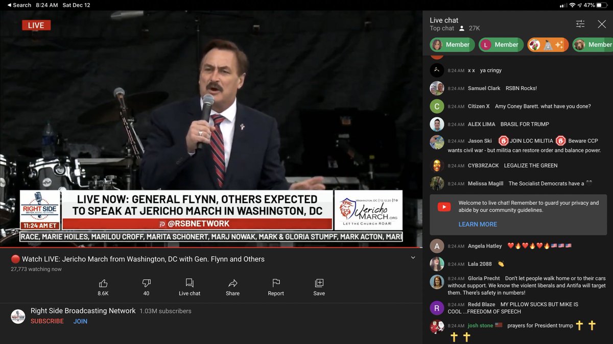 Good morning. I have found the live stream for the event in DC and I’m very sorry I did.  @GenFlynn is there treasoning. Also this idiot.Hooboy, here we go. #RIPQ  #StupidCoup