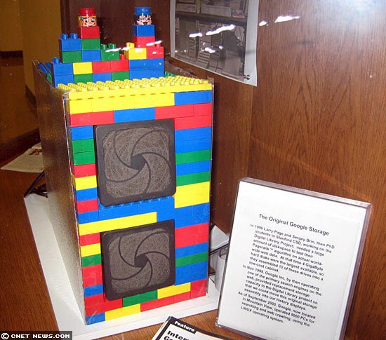 JonErlichman's tweet photo. Google’s first server was housed in a cabinet made of Lego bricks: https://t.co/QsxeDTOn11