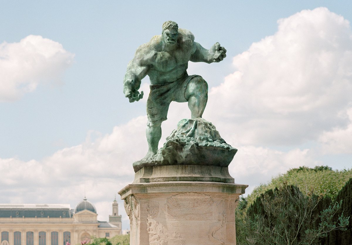 Behance's tweet image. Cartoon heroes immortalized as statues by @BenoitLapray, Studio 95 Magenta, and Emmanuelle Vonck — see more monuments &amp;gt; on.be.net/3gpmCXw