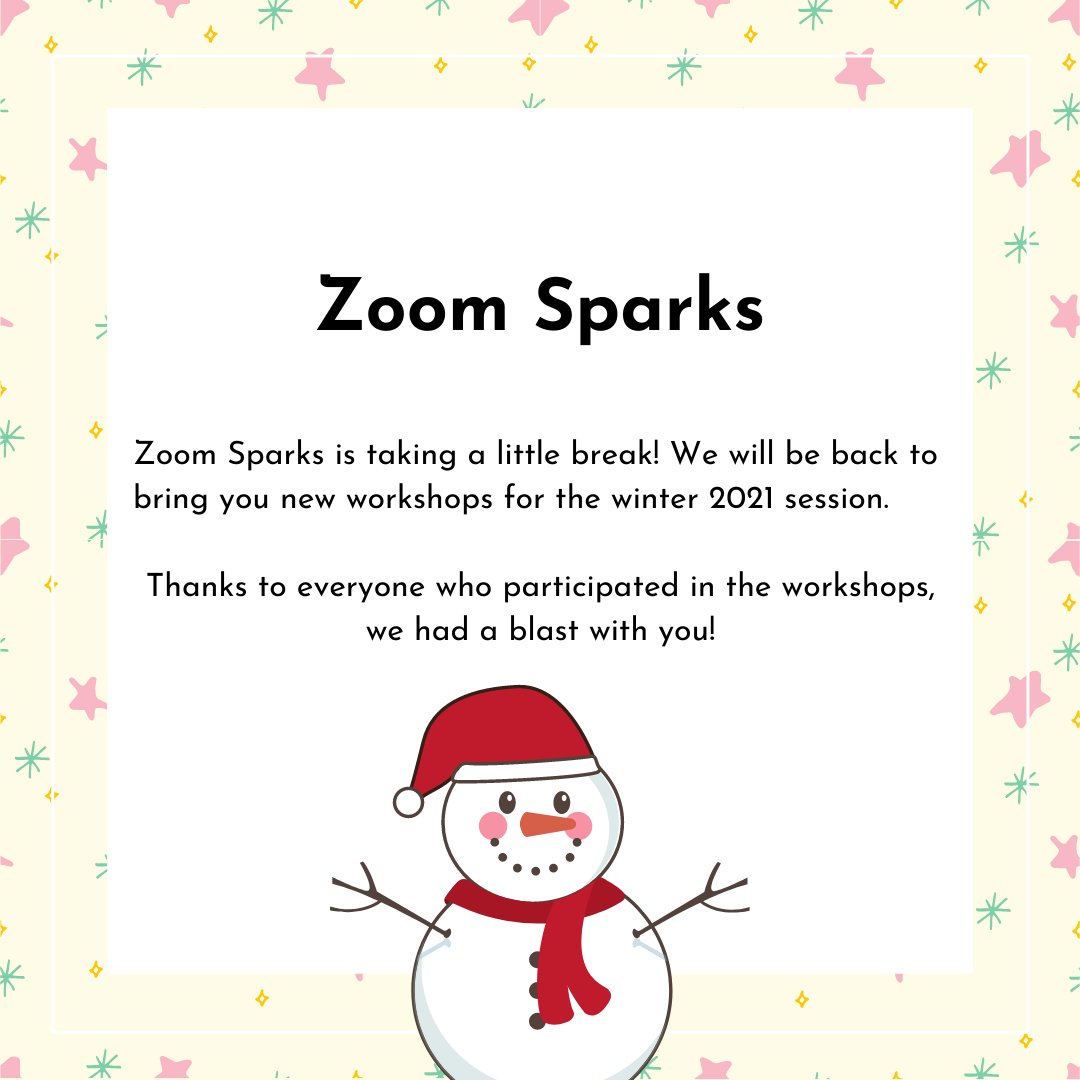 MCLBJM's tweet photo. Zoom Sparks will be back next year 😉 To participate in the winter 2021 session, you can reach us in person, by phone at 514-276-7309 or by email at info@mcl-bjm.ca #songs #chansons #comptines #libraries #bibliotheque #families #familles https://t.co/ftyWuwLRNu