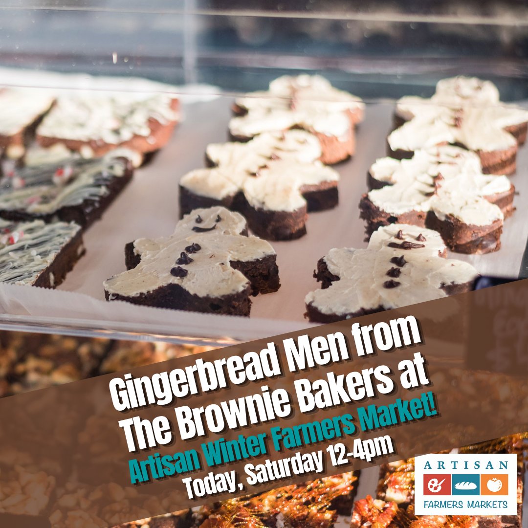 Get Gingerbread Men from The Brownie Bakers at Artisan Winter Farmers Market! 
Today, Saturday 12-4pm,  1340 Marine Drive, #WestVancouver.
.
#Gingerbread #GingerbreadMen #TheBrownieBakers
#BCAFM #WestVan  #bcbuylocal  #HolidayMarkets #WinterMarkets