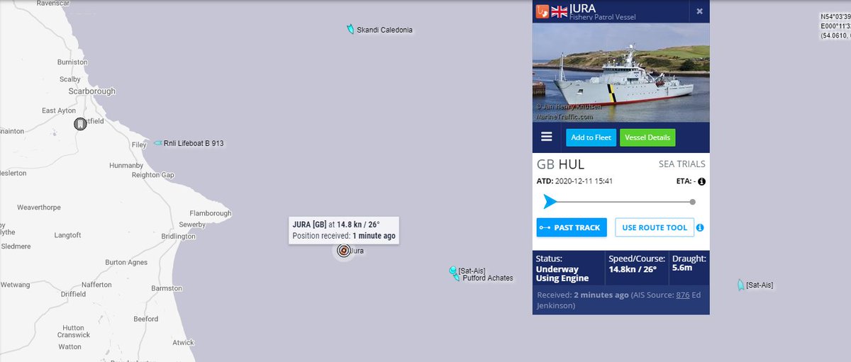 MPV Jura Scottish Fisheries  https://www.marinetraffic.com/en/ais/details/ships/shipid:188664/mmsi:235010460/imo:9319624/vessel:JURA