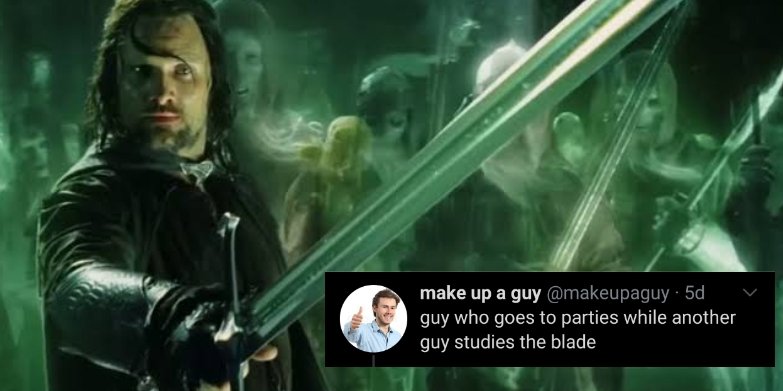 the fellowship as  @makeupaguy's tweets, a short thread.