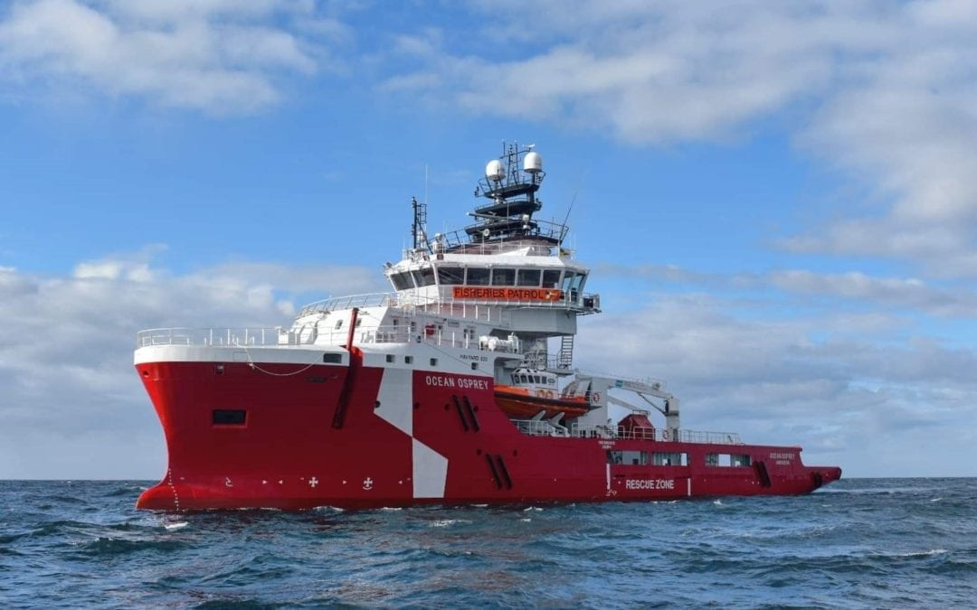 Ocean Osprey Marine Management Organisation https://www.marinetraffic.com/en/ais/details/ships/shipid:200829/mmsi:235100661/imo:9666962/vessel:OCEAN_OSPREY