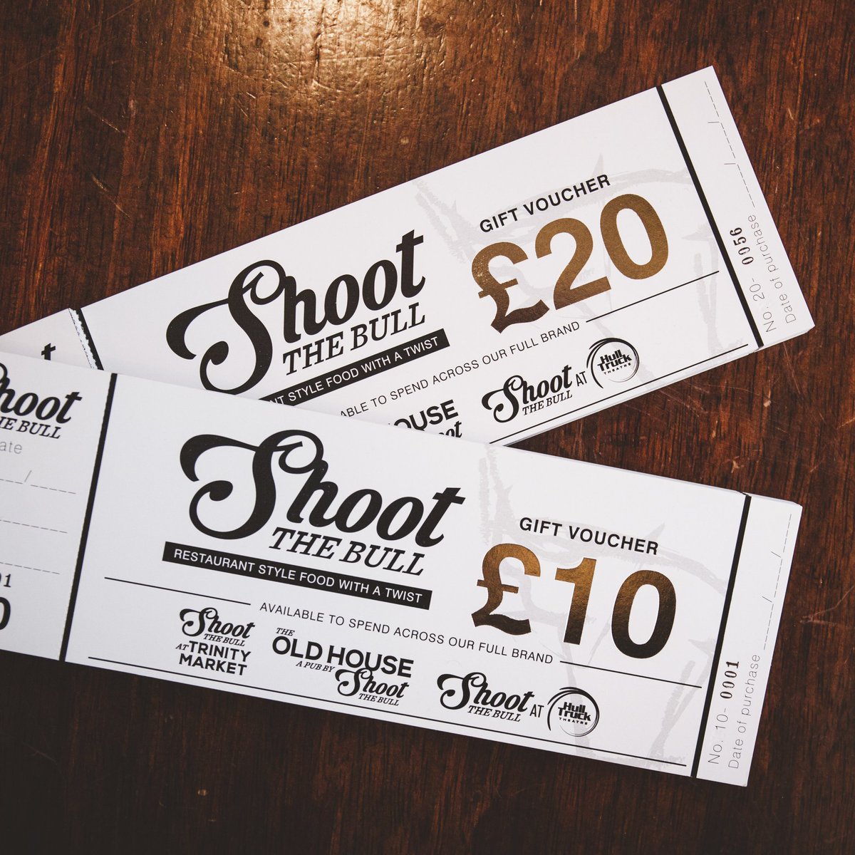 You can now get vouchers for <a href="/solitahull/">Solita Hull Marina</a> and @oldhousehull. 🎁

Email the <a href="/ShootTheBullUK/">Shoot The Bull</a> team at enquiries@shootthebull.co.uk with your phone number and address. They'll call you to take payment and then post to you for free!