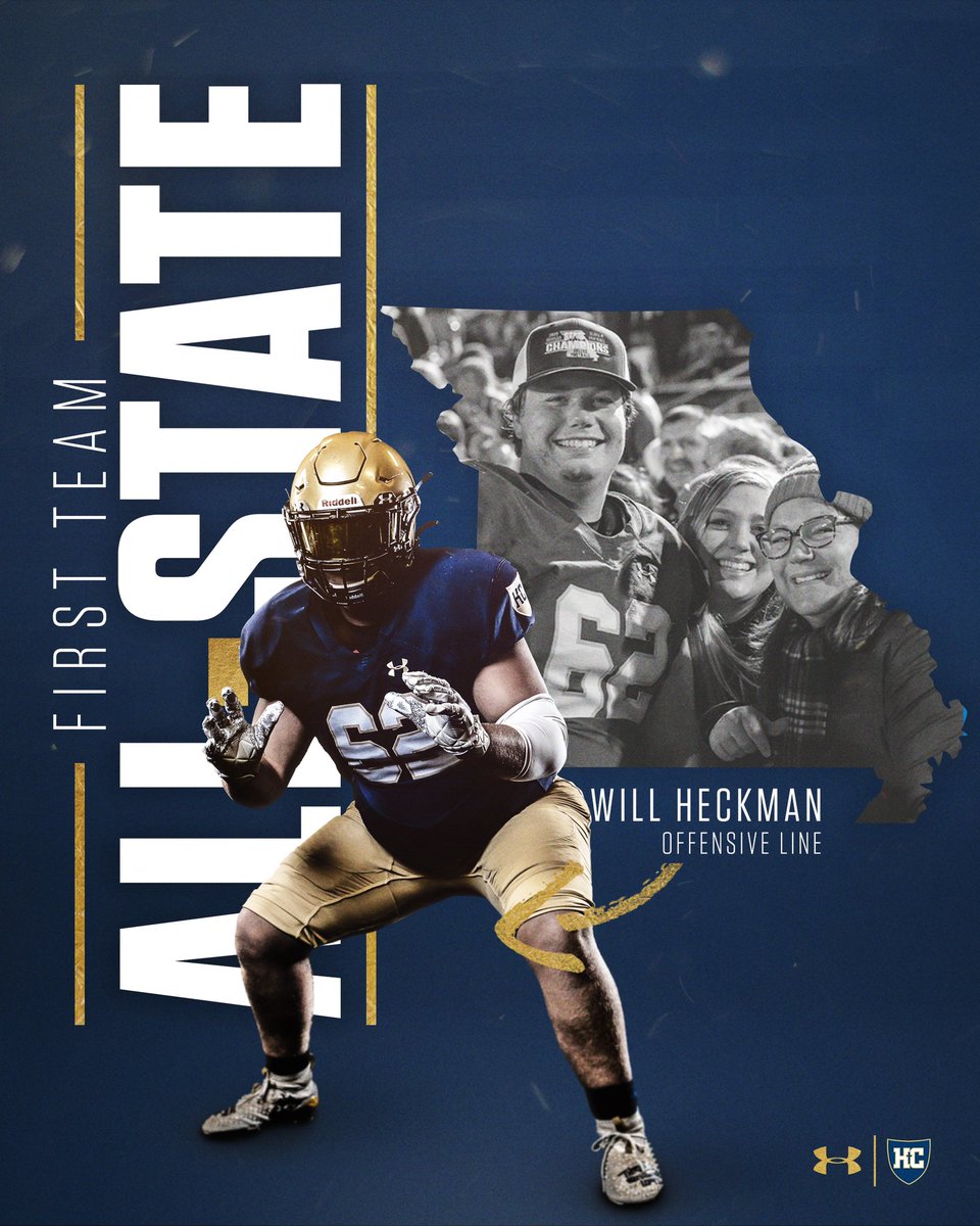 Congratulations to Will Heckman on being name First Team All-State Offensive Line!