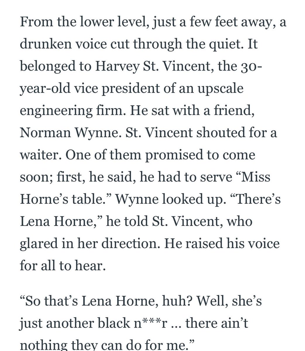 So many parts of this story capture me. One part is the spontaneity of violent racism, even when you’re just hoping to have an elegant dinner. Another part is that racists have been getting attacked back and crying innocence since forever.