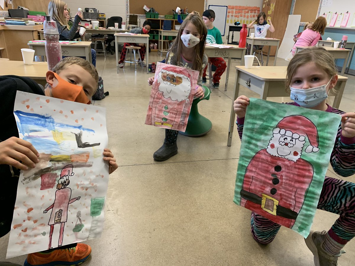 3wlittlefalls's tweet image. Santa art! Love the creativity! #directeddrawing #creativetouches