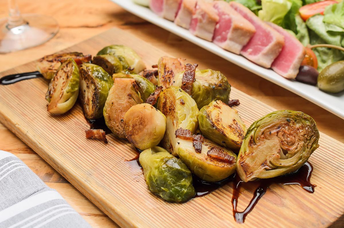 PotRoastPinot's tweet photo. Share something special with someone special.

We have delicious shareables like our Brussels Sprouts, Lamb Lollipops, Potato Tots and more that are perfect to pair with a bottle wine or a few cocktails.

We're open tonight from 5PM to 9PM and look forward to seeing you. https://t.co/bLR5Tvx8XV