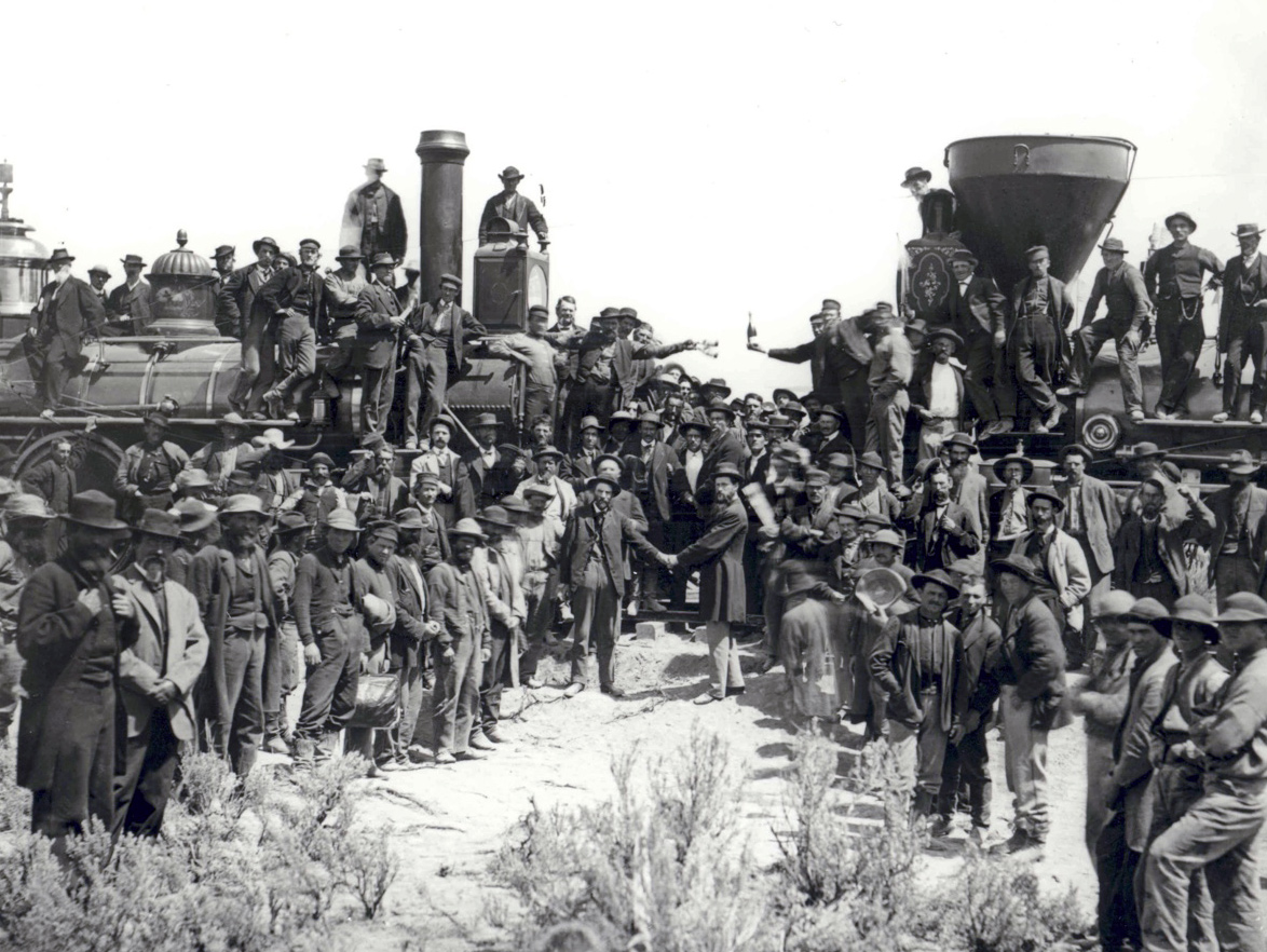 LifeofPaine's tweet photo. @SbonesTompaine Same as having no Chinese workers in the famous photo of the joining up of the trans-continental railway. All the Chinese were told to stand aside. 1000s had died, often through carlessness or deliberate actions, to make it happen. https://t.co/LS5exPJrAQ