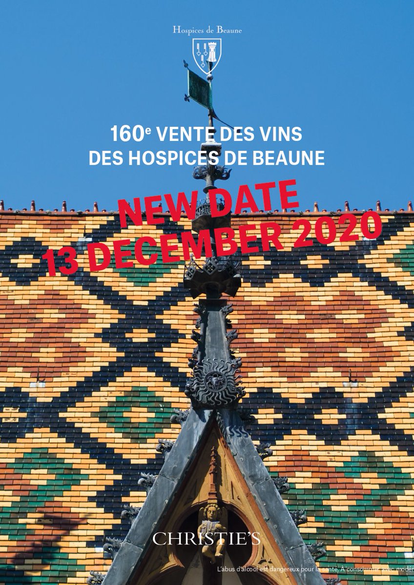 ChristiesInc's tweet photo. #SpotlightSaturday The historic Hospices de Beaune Wine Sale will take place tomorrow, December 13. All proceeds from the sale will benefit medical treatments at the @hospicescivils and the maintenance of its historic buildings: https://t.co/NtzeqjExWC https://t.co/YbOJQC4unD