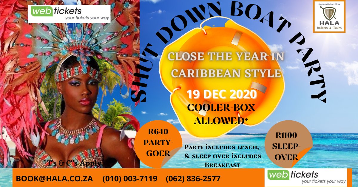 HALABUDGET's tweet photo. SHUT DOWN BOAT PARTY AT HARTIES🚢 - https://t.co/A6ibCX25Pw
The Only Second Wave We Want for You
#GirlTalkZA #Bonang #Travel #level5 https://t.co/WFEbmeM7LU