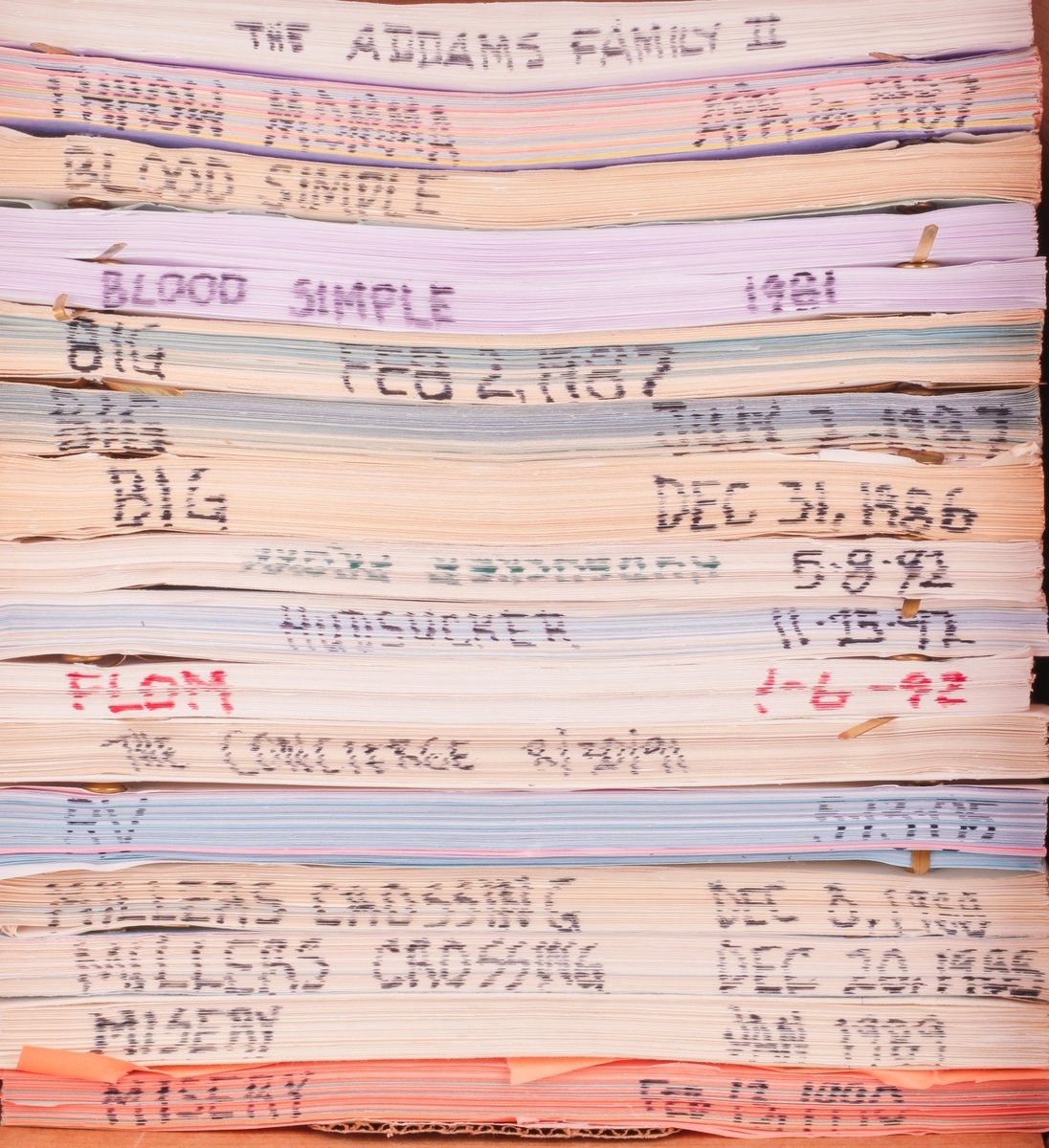 With this lot, one can gain an exclusive insider look into the process of perfecting a script!

This set of 17 early draft scripts from the collection of Barry Sonnenfeld from the 1980s-2000s is projected to go for $400-$600!