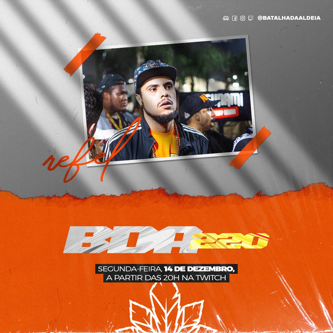 batalhadaldeia's tweet photo. SEGUNDO CONFIRMADO! 🔥
Um dos maiores campeões da história da Aldeia, @refelmc vai tentar se aproximar do vigésimo título. Forte candidato em qualquer edição, o MC é presença recorrente na BDA desde as primeiras edições.
#batalhadaaldeia #bda #freestyle #refelnabda https://t.co/k3dQb8UUyo