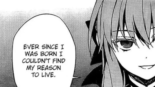 which eventually leads us to this. her sister is dead, her brother is evil, and her step-brother (shinya, aka the only good hiiragi in this shitshow) is literally dying.
