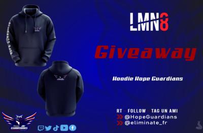 HopeGuardians's tweet photo. 🔥#Giveaway🔥

Notre deuxième giveaway débarque!!!
Nous vous offrons le hoodie de la @HopeGuardians

Merci à @eliminate_fr  pour ce magnifique sweat! 😍

Pour participer :
➡️RT ce tweet! 
➡️Follow @HopeGuardians ! 
➡️Follow @eliminate_fr ! 
➡️Tag un ami ! 

TAS le 22 décembre https://t.co/ESQgo7uXc6