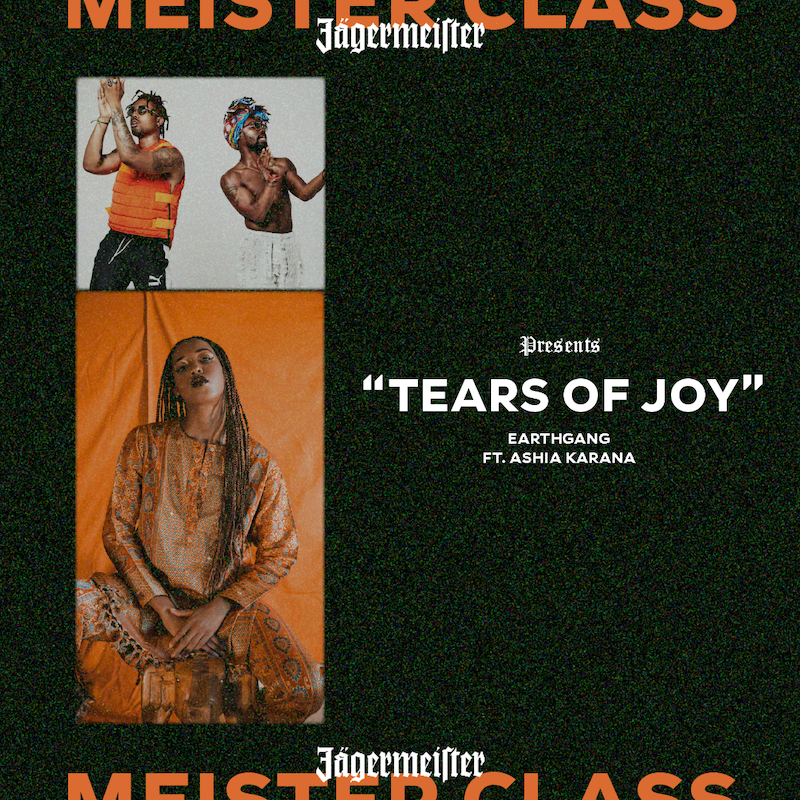 JagermeisterUSA's tweet photo. The official #MeisterClass singles are OUT NOW! @earthgang collaborated with both @ashiakarana and @kinghoodieraps. Tracks are 🔥🔥 🔥
EARTHGANG X ASHIA KARANA - "TEARS OF JOY": https://t.co/3BNZlMDPah
EARTHGANG X KING HOODIE - "BEAUTIFUL LIFE": https://t.co/DaHpE0ZX7a https://t.co/7kFcvhULuB
