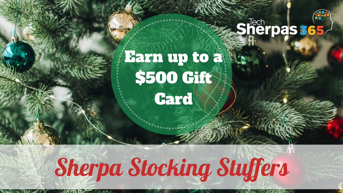 SherpaTraining's tweet photo. Earn up to a $500 gift card when you register for training by December 31st, regardless if you are on the naughty or nice list!!
Click here for more information: https://t.co/tKbVYQiYQ4
#techsherpas365 #microsoft #cisco #amazon #aws #cybersecurity #comptia https://t.co/xjMFnr47Cf