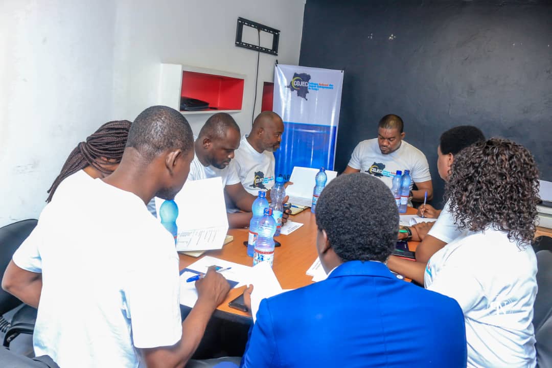 FFnjec's tweet photo. Le Comité d'organisation du Colloque National des Jeunes Entrepreneurs du Congo, COJEC à pied d'œuvre pour la tenue de cette grande conférence. @fatshi13 @MinCMPMEA @BillyKambale1 @MakualaE https://t.co/OHjMDZ8XKL
