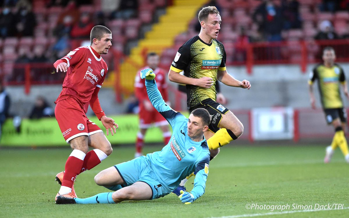 simondackpix's tweet photo. Crawley Town's Max Watters delights Santa fans with a hat trick against Barrow today @AlamyNews @AlamyContent @telephotoimages @crawleytown #EFL #football #hattrick #maxwatters @StenningAdam @Brian__Owen @Bexram https://t.co/xu4c36N5a4