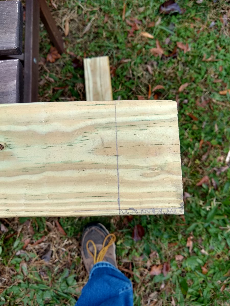 Last weekend I discovered that the wood was just a little too big to fit the brackets so I am going to have to cut out small notch on each end so the wood will fit the brackets properly. #DIYRobb