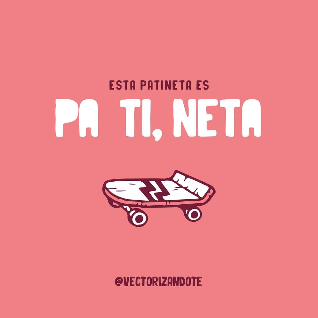 Vectorizandote's tweet photo. Con amor pa' los skatos 🛹

#vectorizandote #patineta #patinar #Skate #skater #pink #pinkdraw #art #illustree #illustrator #illustration #white #whitedraw #red #wheels https://t.co/hbbjx8z5fo