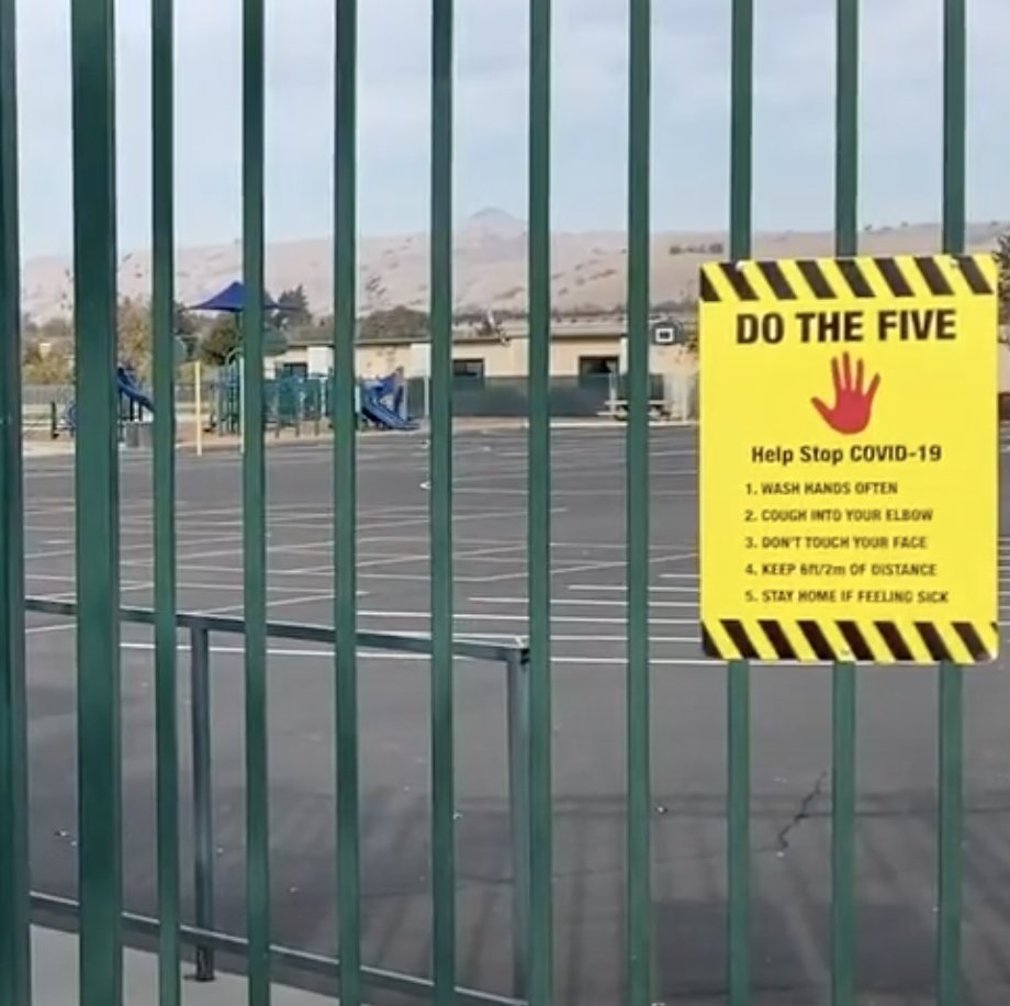 Spring Grove Elementary School playground is empty this weekend due to COVID-19 restrictions. <a href="/peacekim/">Kim Stephens</a> #mcj124 <a href="/FresnoStateCAH/">Arts and Humanities</a>