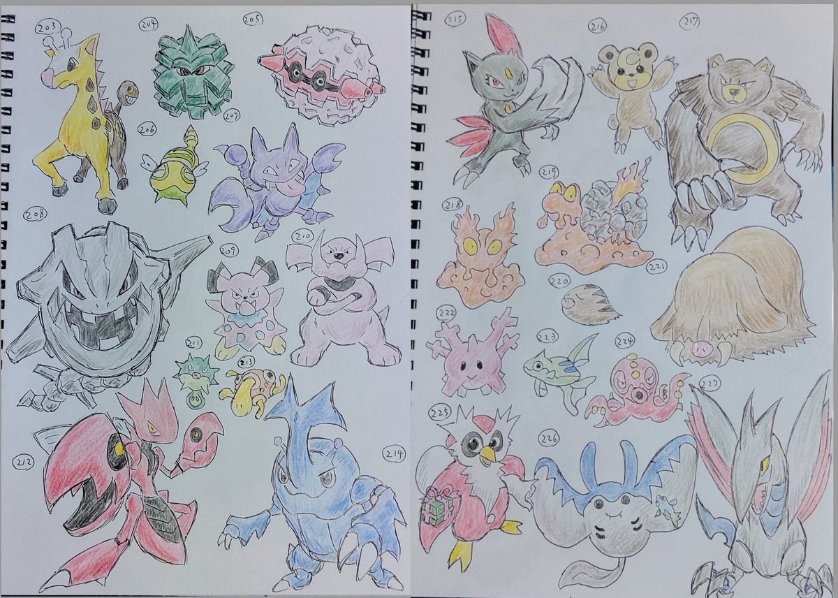なとなとから少し遅れてですがポケモン並走お絵描き( ジョウト編 )無事に終えることが出来ました
ここまで見て頂いた皆様、❤️?して下さった方本当にありがとうございます 