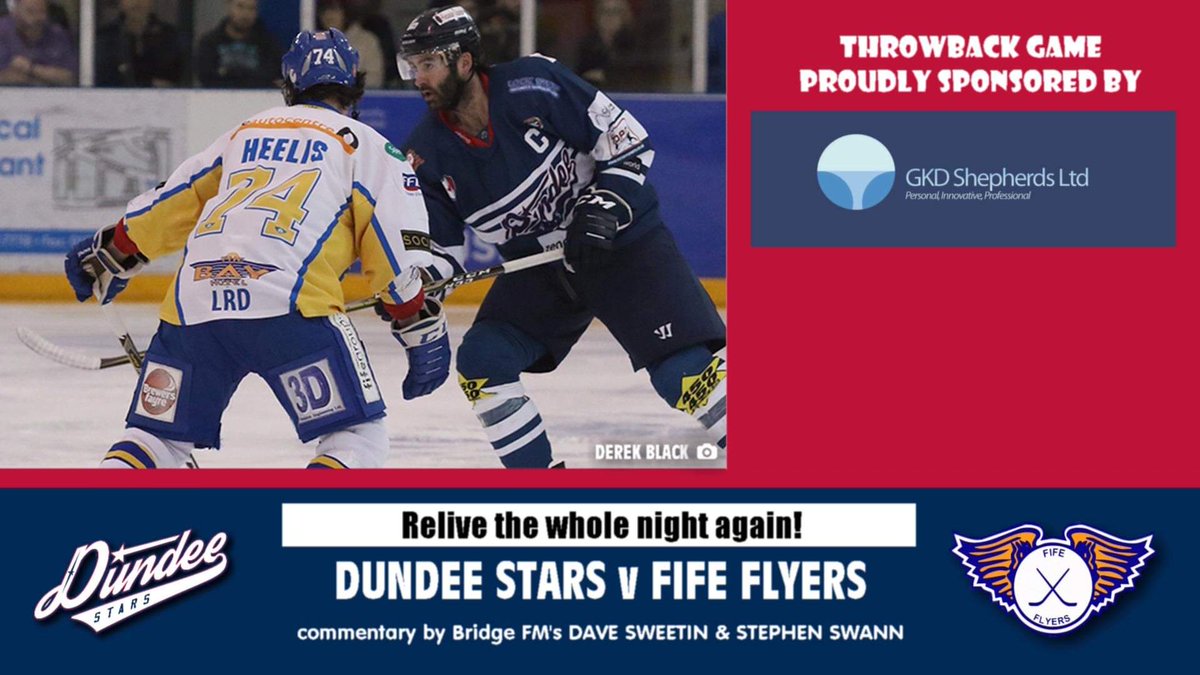 DundeeStars's tweet photo. Remember to relive tonight's Full Game
ποΈ @FifeFlyers (27/01/2018)
β7pm
πΊ https://t.co/qeRSct5vrk
Relive the whole night again, including pregame entertainment at 6pm and 50/50 tickets are on sale NOW!
https://t.co/MrWvgeYUlF
Game sponsored by @Scott_GKDSIFA
#COYStars https://t.co/bbMlEyP7oX