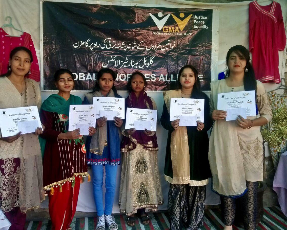 no2persecution's tweet photo. Gender Development Project in Pakistan. The village women received their certificates on completion of three months sewing course. The project helped women to learn new skills and generate cash for their families #genderequity #genderdevelopment #skillsforwomen https://t.co/BZZkoiNVLP