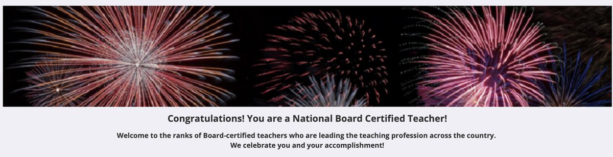 I'm proud to announce that I have achieved National Board certification! Thanks to everyone who supported me on this intense journey and congrats to all my fellow new NBCTs including my sister-in-law Nicole Troiano!🌟 #NBCTstrong #NBCT <a href="/NBPTS/">National Board</a> <a href="/lemonroadschool/">Lemon Road Elementary</a>