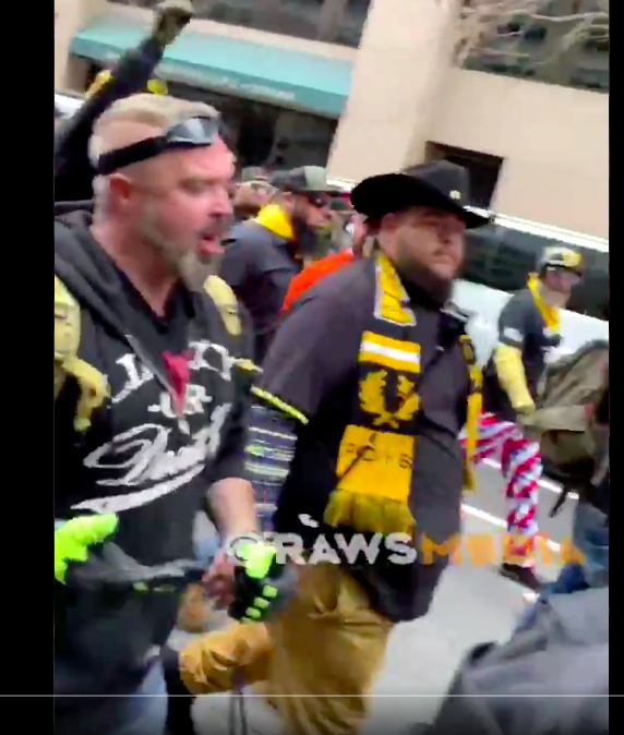 discord__panic's tweet photo. at :27 seconds, at the #MarchForTrump #DCProtests next to Enrique Tarrio &amp; Joe Biggs, it's Edgar Gonzalez aka Remy Del Toro of Rockford, IL, President of #Chicago #ProudBoys 📽️v @rawsmedia https://t.co/ZctUQx7rYI

for more on Edgar, see https://t.co/oOZILPS8md #defendDC #alloutdc https://t.co/rLIwNdqooX
