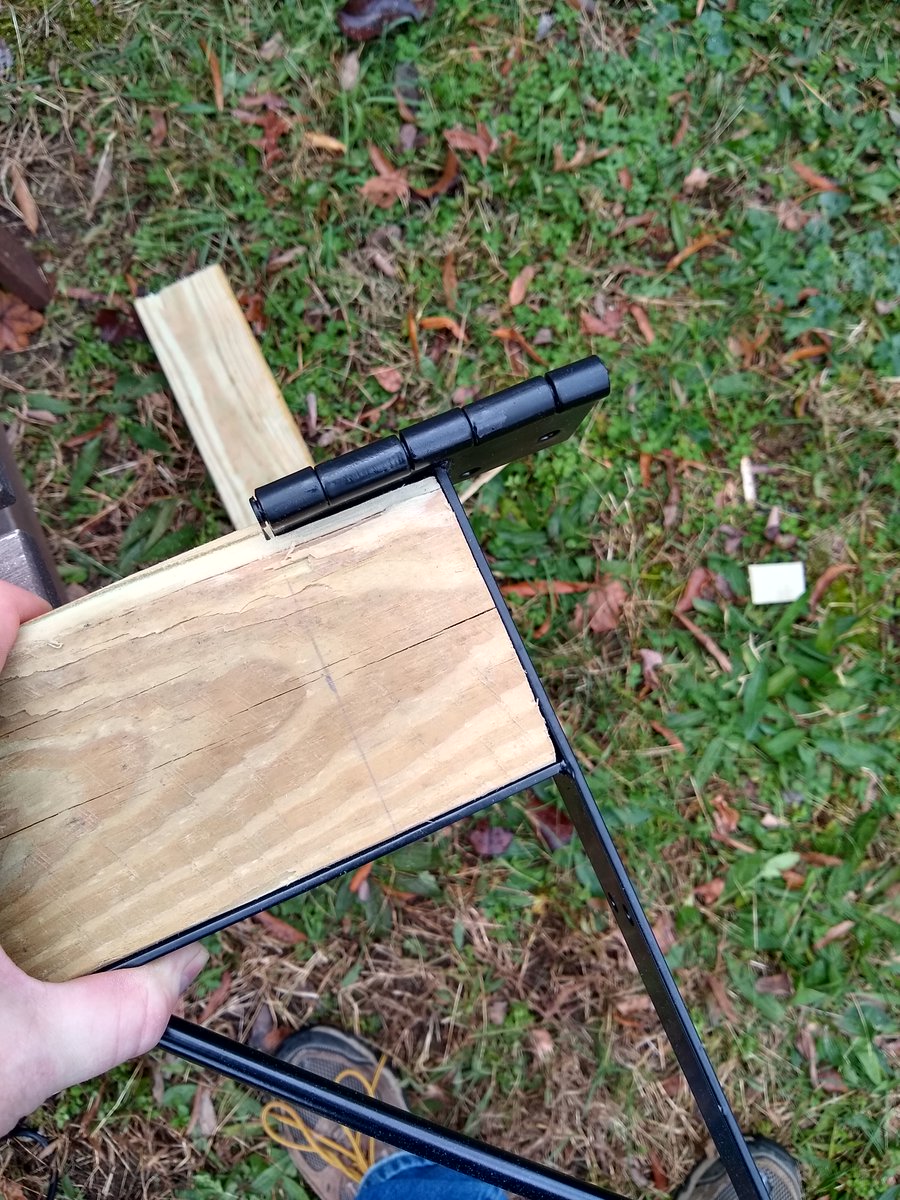 Brackets fit properly now so I can mark the screw holes and pre-drill everything. Buuuuuut first I thought I would make sure my cross beams would fit in the opening properly.  #DIYRobb