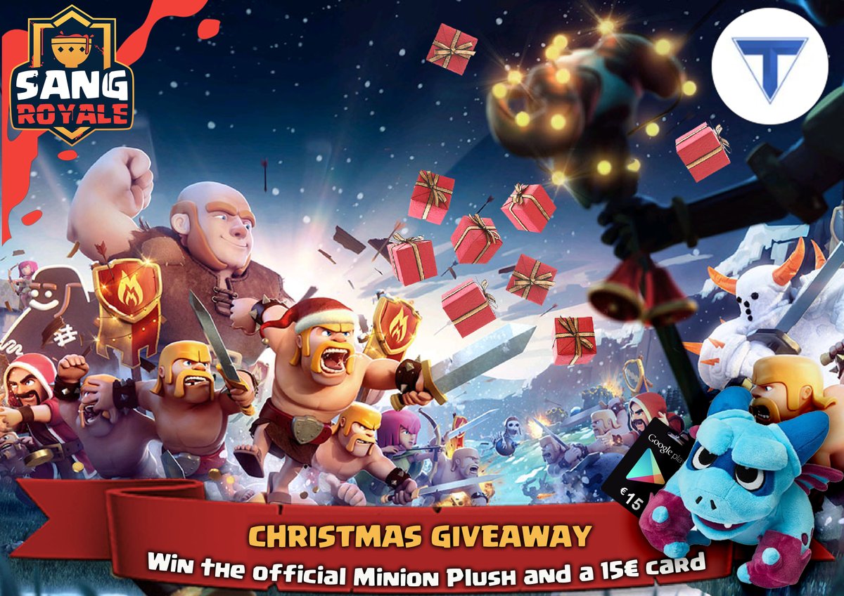 🎅Le Père-SR va passer ...

<a href="/SangRoyaleCR/">🩸👑 Sang Royale</a> et <a href="/Tictac_CR/">Tictac 🇨🇵</a> vous offrent la peluche Gargouille sous scellée Supercell et une gift card de 15€.

📝Pour participer :
🔁RT &amp;❤️LIKE ce tweet
❤️Follow <a href="/SangRoyaleCR/">🩸👑 Sang Royale</a> 
🔔Follow tinyurl.com/tictacCR
🎲TAS le 24/12

🎄Passez de belles fêtes