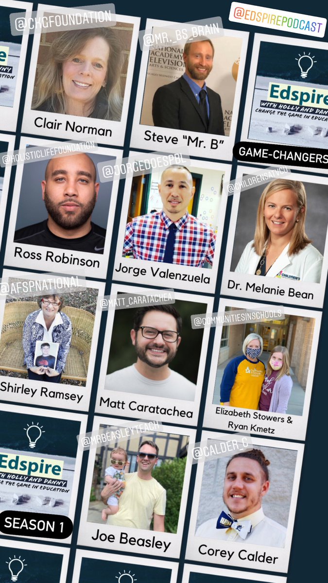 Upcoming Season 1 guests on the show! Can’t wait! 🔥 <a href="/TechWithMatt/">Matt Caratachea, Ph.D.</a> 
<a href="/MrBeasleyteach/">Joe Beasley</a> <a href="/afspnational/">American Foundation for Suicide Prevention</a> <a href="/CISNational/">Communities In Schools</a> @CISChesterfield <a href="/VCUHealth/">VCU Health</a> <a href="/JorgeDoesPBL/">Dr. Jorge Valenzuela</a> @CalderVHS <a href="/ckgfoundation/">CKGFoundation</a> <a href="/HLFINC/">Holistic Life Foundation</a> 
💡 Subscribe on Apple Podcast, Spotify, Google Podcast!