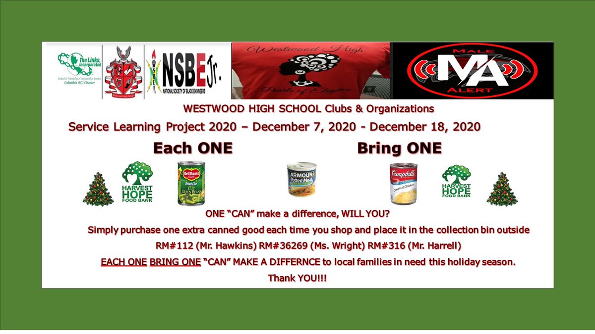 MaleAlert_WHS's tweet photo. Please support Male Alert, Pearls of Elegance, and NBSE as we help others in need. Contact Mr. Hawkins, Ms. Wright, or Mr. Harrell for details! @DrBaronDavis @RichlandTwo https://t.co/8VdYEFSW1J