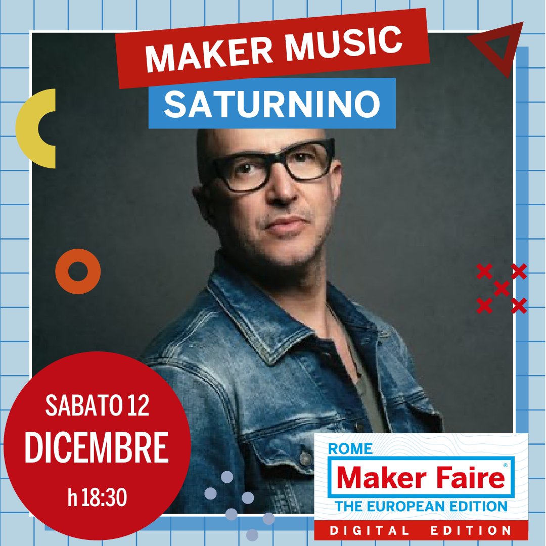 MakerFaireRome's tweet image. Parliamo di #soundidentity con @Saturnino69 e @stefanofontana
Moderati dal curatore di #MakerMusic @andrea_lai_ esploriamo con loro il valore dell'identità sonora dei brand
 
#MFR2020
