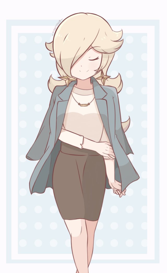 chocomiru02's tweet photo. Rosalina outfit redraw and a variant! https://t.co/zHVnN4fDJ2