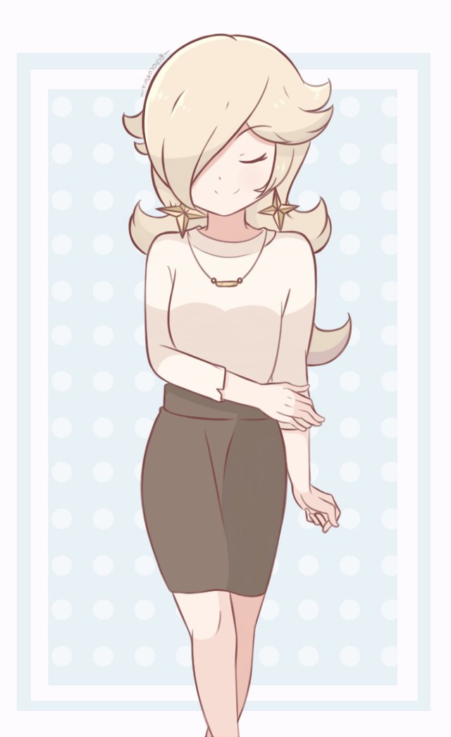 chocomiru02's tweet photo. Rosalina outfit redraw and a variant! https://t.co/zHVnN4fDJ2