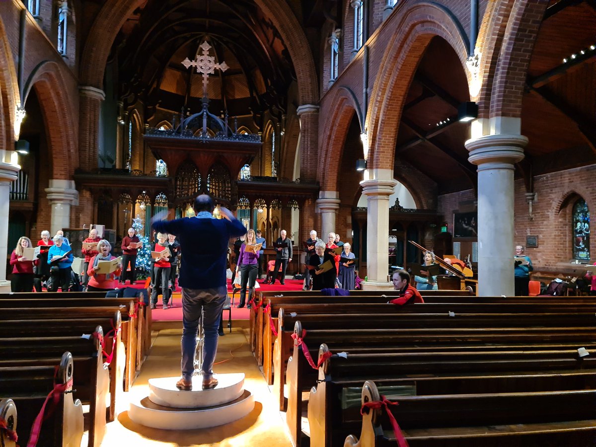 What a treat. Brahms Req in an actual church with an actual audience and an actual choir and two whole pianists. Thanks for having me @stceciliachorus