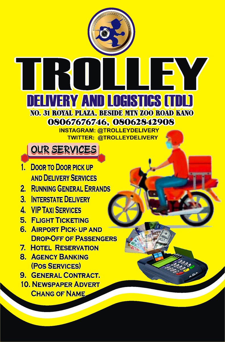 trolleyKano's tweet photo. @dadeen__ TROLLEY Logistics Kano https://t.co/VeDlCkKPpd