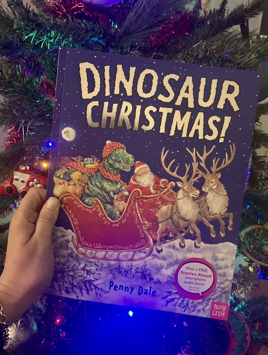 BookSuperhero2's tweet image. Even #BookBoy couldn’t resist the lure of a festive addition to one of his favourite picture book series! He had to have a sneaky read this afternoon.

#DinosaurChristmas! By @PennySDale @NosyCrowBooks 🦕
