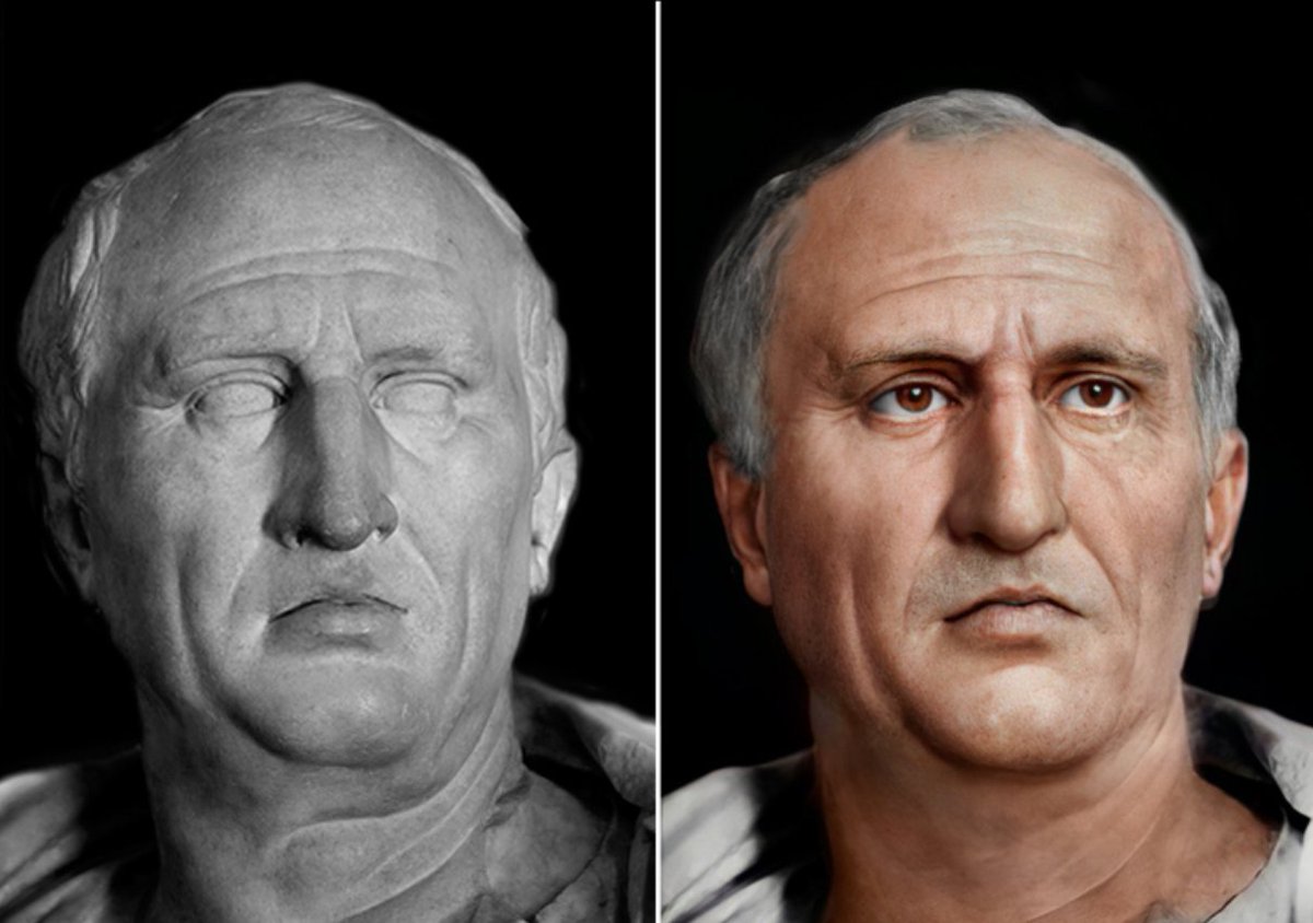 some of the most accurate (& non-whitewashed) face reconstructions of Greeks & Romans by  @ATomasi__